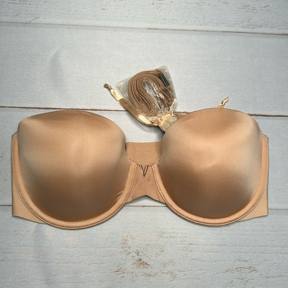 Victoria's Secret Bare Illusions Strapless Bra w/ attachable straps - Size 34D